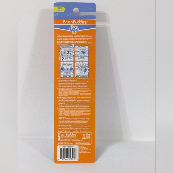 Brush Buddies Blippi Battery Powered Sonic Toothbrush for Kids, Soft Bristles - Picture 3 of 3